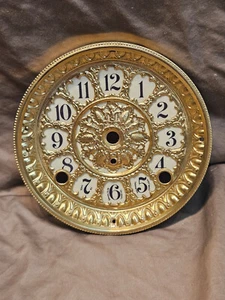 Restored Antique Seth Thomas Clock Dial and Bezel Refurbished - Picture 1 of 8