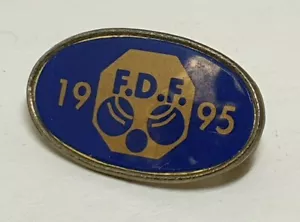 Vintage FDF Francis Drake Fellowship 1995 Bowls club pin badge Collectable - Picture 1 of 2