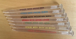 "Set di 7 bastoncini vintage dorcy spike stirs 6" chiodi swizzle o stir con punte"" - Foto 1 di 11