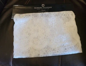 Runner da tavolo Robert Stanley bianco pizzo invernale modello fiocco di neve 13 per 72" nuovo! - Foto 1 di 5