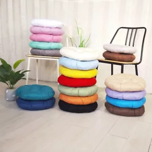 Thicken Round Booster Chair Seat Pads Cushion Office Armchair Garden Floor Patio - Picture 1 of 116