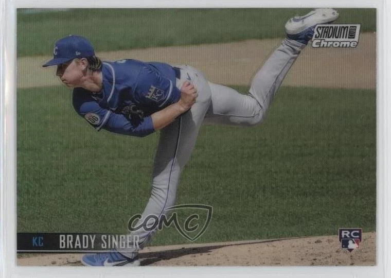 2021 Topps Stadium Club Chrome Refractor Brady Singer #216 Rookie RC