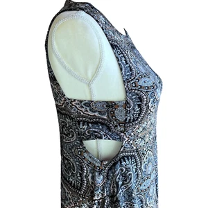 American Eagle Outfitters AEO weiches & sexy Kleid, Cut-Outs, schwarz pink Paisley S - Bild 1 von 12
