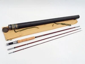 J C Higgins Fly Rod Hollow Glass 8ft6inch 3 pieces Fly Fishing - Picture 1 of 7