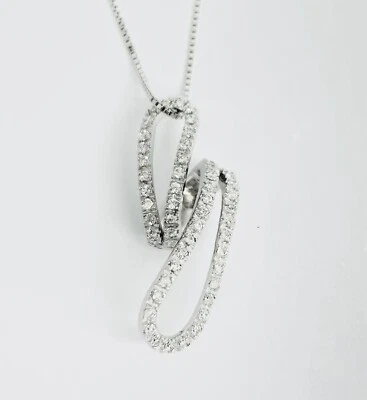 Collana Donna Argento Pendente Zirconi _ARC004 - Immagine 1 di 2