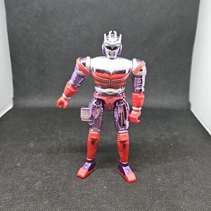 Bandai 1997 Beetleborgs Series Platinum Purple Spectra Beetleborg Figure Red - Picture 1 of 3