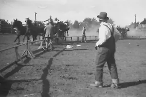 Ellensburg WA Rodeo Parade-Kittitas County-Postkutschenrennen 1920er Jahre Foto Negativ - Bild 1 von 1