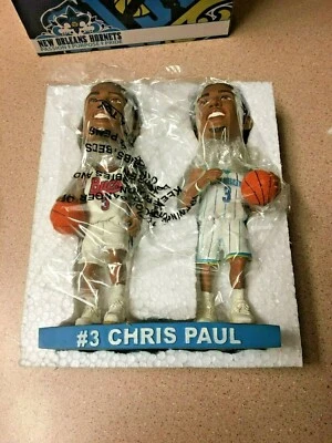 GORGEOUS CHRIS PAUL NEW ORLEANS HORNETS BUCCANEERS DOUBLE BOBBLEHEAD VINTAGE - Image 1 of 4