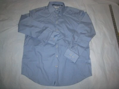Camisa de Vestir Christian Lacroix Para Hombre Calce Contemporáneo Manga Larga Azul Marino Talla M, L Foto 1 de 2