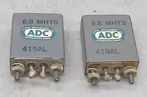 Pair of ADC 419 AL Inductor Choke(s)=== 6.8 MHYS @ 1.4 OHM - Picture 1 of 8