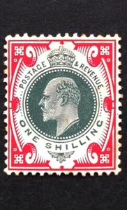 GB King Edward VII Stamp 1/ SG.312 MH Well Centred Good Perforation Clean VF - Picture 1 of 3