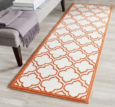 Safavieh Amherst IVORY / ORANGE 2'-3" X 9' Runner - AMT412F-29 - Image 1 of 3