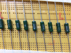 10 X 2.2 Ohm  1W wire wound resistor Draloric vintage