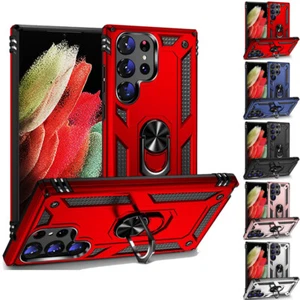 for Samsung Galaxy S23 Ultra 5G 6.8" Case Impact Armor Ring Stand Cover+Prytool - Picture 1 of 8