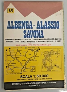 ALBENGA ALASSIO SAVONA - IGC ( Atlas Tourist Map Carta ) (P3) - Picture 1 of 1