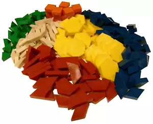 Primary Color Tiles 250 Pieces Educational-Teaching-Learning and Fun - Picture 1 of 6
