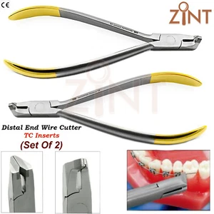 Kieferorthopädischer distaler Endschneider TC Ortho Lab Ligatur Draht Schneidezange 2er Set - Bild 1 von 2
