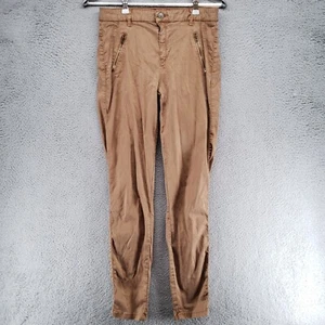 NAF NAF Jeans Pants Trousers Womens 38 26x27 Beige Velour Cotton - Picture 1 of 21