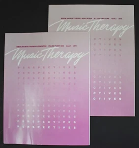 2 MUSIKTHERAPIE PERSPEKTIVEN Zeitschriften 2013 Band 31 Ausgaben 1 & 2 Oxford Univ - Bild 1 von 3