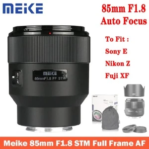 Meike AF STM 85mm F1.8 Full Frame Auto Focus Lens for Nikon Z/Fujifilm X/ Sony E - Picture 1 of 19