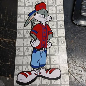 Looney Tunes Supersilhouette Bugs Bunny 11" Window Cling Wall Art Vintage UNUSED - Picture 1 of 4
