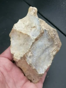 Frankreich Unterpaläotischer Acheuleenschaber & Bohrer bifazial H. Heidelbergensis - Bild 1 von 12