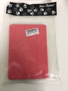 Bear Motion Apple iPad AIr 2 Slim-Fit Tablet Stand Book Folio Case Cover Pink