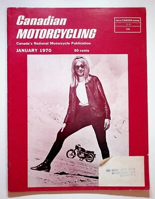 1970 January Canadian Motorcycling Motorcycle Magazine Production Road Racing - Image 1 of 3