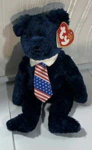 2001 Rare Pops Bear Ty Beanie Baby Tush Tag 2002 and hang tag 2001 Error - Picture 1 of 8