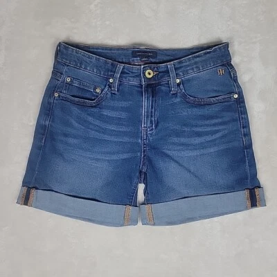 Tommy Hilfiger Size 2 Woman's Denium Shorts Blue Medium-Wash - Image 1 of 4