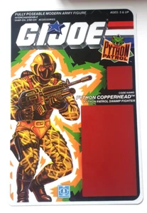 REPRO GI JOE CUSTOM PYTHON PATROL COPPERHEAD CARDBACK Action Figure FileCard MOC - Picture 1 of 2