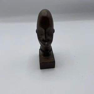 Small Wood Sculpture Bust - Picture 1 of 7