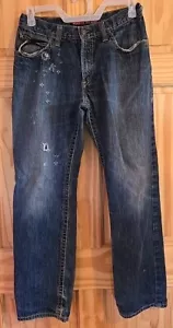 Ariat Jeans Mens FR Low Rise Boot Cut M4 Distressed - Picture 1 of 13