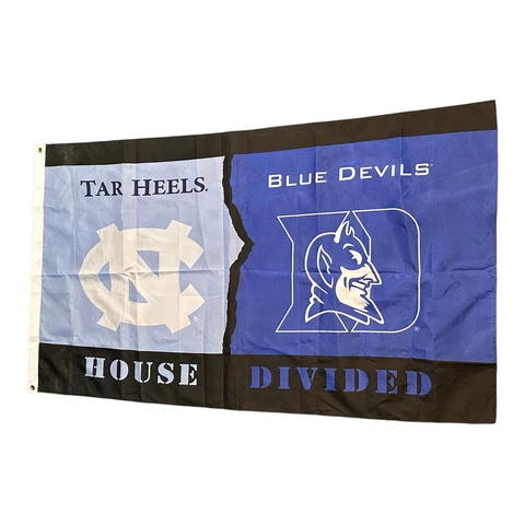 Flag Duke/North Carolina House Divided 3'X5'   FLAG/BANNER NCAA Cover