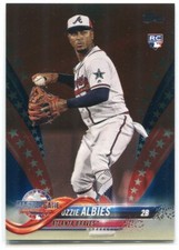 2018 Topps Update Independence Day us162 Ozzie Albies AS Rookie 50/76 All-Star
