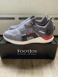 FootJoy Hyperflex Boa Golf Shoes Grey/Red Men Size 9.5 New In Box - Picture 1 of 4