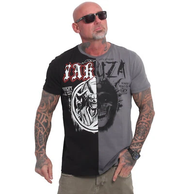 Neues Yakuza Herren Pope Splice T-Shirt - Schwarz/Grau - Gr. L - Bild 1 von 4