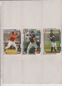 2015 BOWMAN BASEBALL PROSPECT SET COMPLETO 150 CARTE RACCOLTE A MANO CON LINDOR - Foto 1 di 1