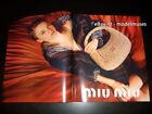 MIU MIU 2-stronicowy magazyn PRINT AD 2022 SYDNEY SWEENEY kampania torby turystycznej