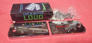 Pair ILL Customz 6 Spot Flat Lug Style Battery Terminal Blocks BOLT USE ONLY NEW - Picture 1 of 6