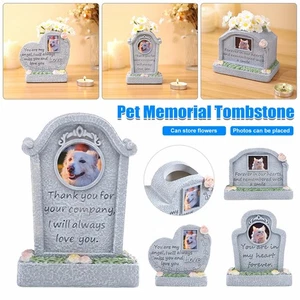Small Animal Memorial Stone Pet Grave Marker Headstone For Cats RIP - Picture 1 of 15