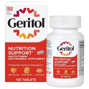 Geritol (1Pk, 100Ct) Multivitamin Supplement, 27 Essential Vitamins & Minerals - Picture 1 of 7