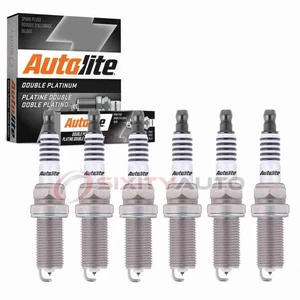 6 pc Autolite Double Platinum Spark Plugs for 2015-2019 Lexus RC350 Ignition km - Picture 1 of 5