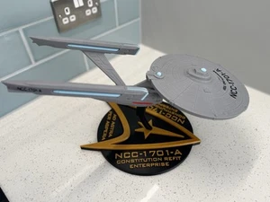 Star Trek Enterprise A - 3D Printed Model Prop - with Display Stand - Picture 1 of 11