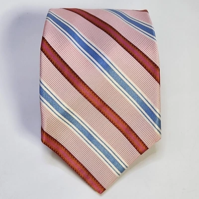 JOS A BANK Signature Collection Repp, Rayas Rosa y Azul, Algodón Seda ITALIA Foto 1 de 4