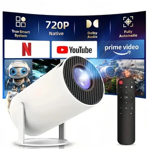 Mini Projector with WiFi and Bluetooth, Portable Projector 4K Support with Au... - Picture 1 of 6