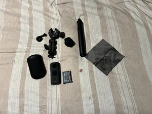 Insta360 X2 Bundle SD Card Tripod/Selfie Stick Case+Cover Motorcycle Mount - Picture 1 of 6