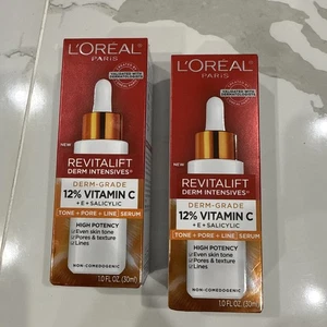 2 PackL'Oreal Paris Revitalift 12% Vitamin C + E + Salicylic Serum 1 oz Each - Picture 1 of 3