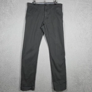 J. Crew Pants Mens Size 31x32 Onyx Gray 484 Slim Fit Stretch Chino Cotton Twill - Picture 1 of 12