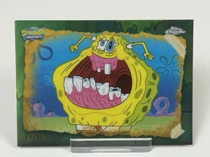 2025 Topps Chrome Spongebob Schwammkopf GO-10 FACE FREEZE! Gold 11/50 SSP - Bild 1 von 2